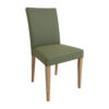 Sedia imbottita similpelle gamba legno