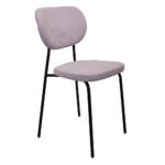 sedia imbottita telaio metallo