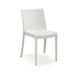 sedia economica bianca per bar e ristoranti interno ed esterno