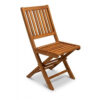 sedia in legno di teak pieghevole
