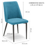 Sedia imbottita Alexia - immagine 7