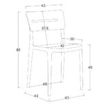 Sedia Camelia Polipropilene - immagine 4