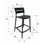 Sgabello Camelia H65 - immagine 5
