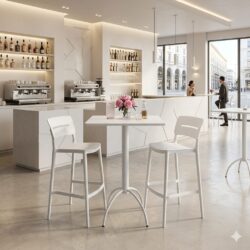 offerta tavolo alto fast food con 2 sgabelli